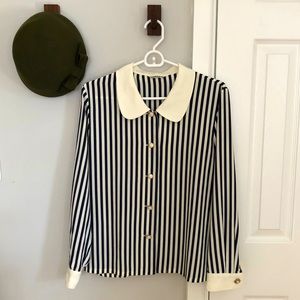 SOLD-Vintage Striped Blouse
